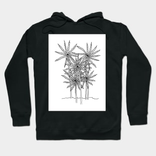 Spikey Petalled Flowers Hoodie